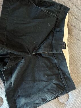 J. Crew Black and Cream Waistband Shorts